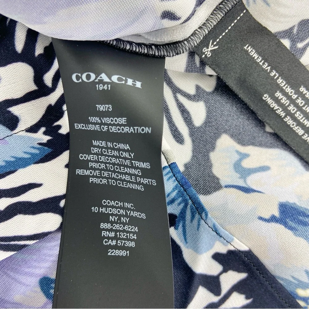 Coach x Kaffe Fassett Print Pleated Blouse Women’s 4